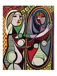 Mädchen vor einem Spiegel, 1932