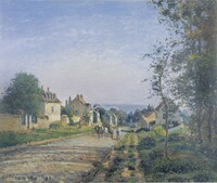 Umgebung von Louveciennes, die Straße, 1871