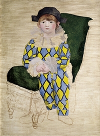 Paul als Harlekin, 1924